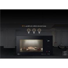 LG Mikrovalovna pečica z žarom MH6535GIS black