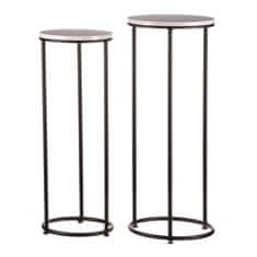 Autronic Stojalo za rože Flower stand - metal, slate top, price for set of 2 pcs (FA23-029)