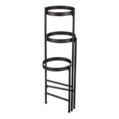 Autronic Stojalo za rože Flower stand - 3 tier, metal with glass (FA23-016)