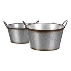 Autronic Embalaža za rože Metal flower box, set of 2. Rose design. (OK6386)
