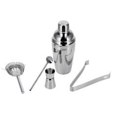 StarDeco Set mešalnik za koktajl - cocktail Shaker 500 ml s pripomočki / 5 kos / inox