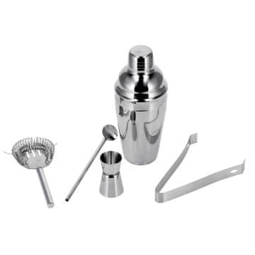 StarDeco Set mešalnik za koktajl - cocktail Shaker 500 ml s pripomočki / 5 kos / inox