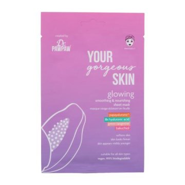 Dr. Pawpaw Your Gorgeous Skin Glowing Sheet Mask osvetljevalna maska za obraz 25 ml za ženske