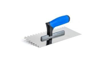 Enpro Lopatica Stainless steel trowel, 4 mm tooth, 130 x 270 mm, rubber handle