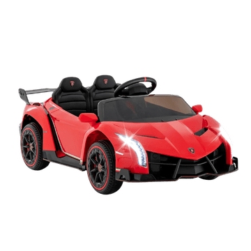 Northix Otroški električni avtomobil Lamborghini z daljinskim upravljalnikom, LED luči, 12V, 30 kg nosilnost