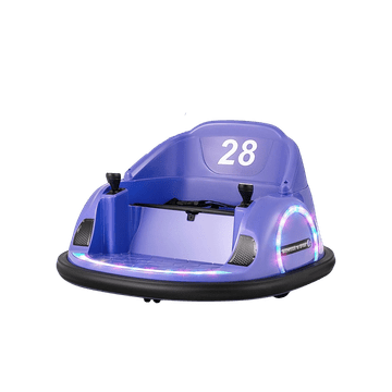 Northix Električni avtomobilček za otroke z vrtenjem 360°, 12V, vijoličen, daljinski upravljalnik