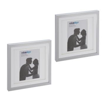 Northix Sodobni kvadratni okvirji za slike 25x25 cm Komplet 2 kosov z MDF materialom