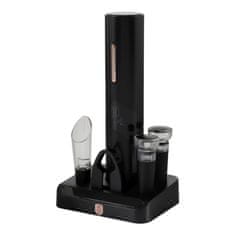 Berlingerhaus Darilni komplet za odpiranje vina 6 v 1, kolekcija Black Rose
