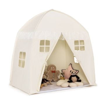 Northix Otroški princeskin šotor Large z zadrgo torbo in protizdrsno podlogo