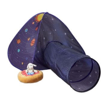 Northix Dvigljiv igralni šotor za več prostora, živahen dizajn, enostavna postavitev, za notranjo in zunanjo uporabo