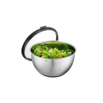 Gefu muovo 4,5 L kuhinjska posoda s pokrovom iz nerjavečega jekla