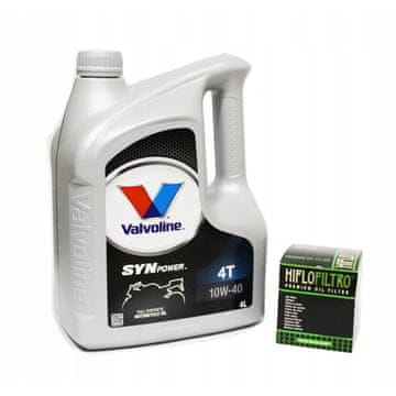Valvoline Masti in olja siva Synpower 10w40l; Filtr Hilfo Hf111 4t Honda Trx