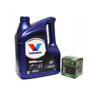 Valvoline olje + oljni filter Durablend 10w40; Hiflo Hf652 Ktm Sxf Exc Husq Fc Fe OVDURABL10W404LHF652