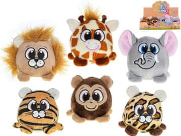 Safari plišasta žival okrogla 10 cm