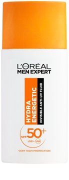 Vlažilni fluid SPF 50+ Men Expert Hydra Energetic (nevidni fluid proti UV sevanju) 50 ml