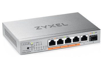 Zyxel XMG-105 5 vrat 2,5G + 1 SFP+, 4 vrata 70W skupaj PoE++ Namizno večigitalno stikalo brez upravljanja