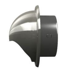 AKVAVENT 15VM, Izpušna zunanja stenska rešetka s prirobnico D150, nerjaveče jeklo