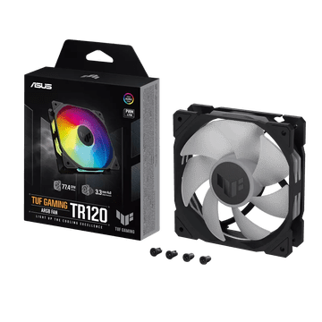 ASUS AR120 ARGB ventilator, 120mm PWM, črn (90DA00E0-B09000)