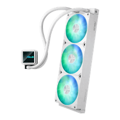 ASUS Prime LC 360 ARGB White Edition vodno hlajenje za procesor, trije 120mm ARGB ventilatorji, Aura Sync, belo (90RC0102-B0EAY0)
