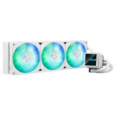 ASUS Prime LC 360 ARGB White Edition vodno hlajenje za procesor, trije 120mm ARGB ventilatorji, Aura Sync, belo (90RC0102-B0EAY0)