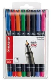 Stabilo OHP FLOM.PERMANENT 841 SET 1/8*S 0,4 mm