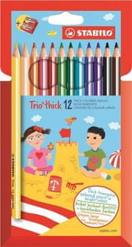 Stabilo BARVICE TRIO 4,2mm + ŠILČEK Ergonomska barvica s šilčkom