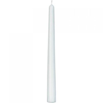 Koničaste (antične) sveče / bele / 50kos / 25cm / 7ur