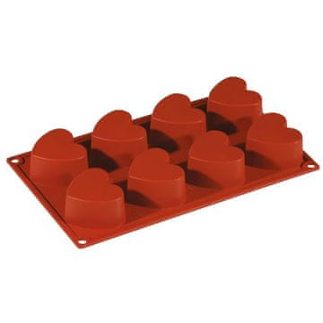 Paderno Silikonski model srce / 8 vtisov / 65x60mm