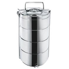 Menažna posoda termo / 4-delna / 14x7cm / 4x0.9L