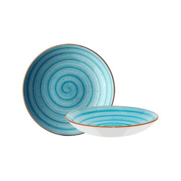 Bonna Aqua globoki krožnik Bloom / 23cm / 1000ml / 6kos