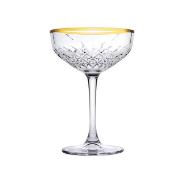 Pasabahce Kozarec Timeless / 26cl / zlati rob / 4kos