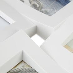 Northix Kolažni okvir za več fotografij 3D ukrivljen moderen dizajn