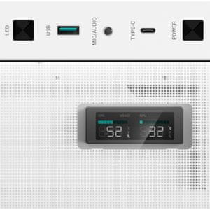 LED zaslon in sprednji priključki