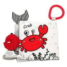 AKUKU Otroška senzorična kontrastna knjiga Sea