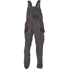 Cerva Cerva hlače z naramnicami Vlist temno sive 58