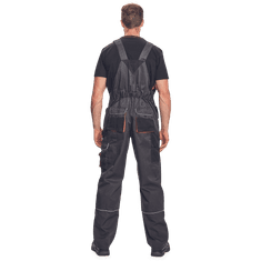 Cerva Cerva hlače z naramnicami Vlist temno sive 58