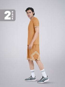 PANTONECLO Moški športni komplet z majico in kratkimi hlačami s stranskim všitkom