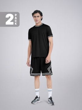 PANTONECLO Moški športni komplet z majico in kratkimi hlačami s stranskim všitkom