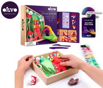 OKTO Modeliranje Mali svet v okvirju z motivom "Elf" 21x21 cm