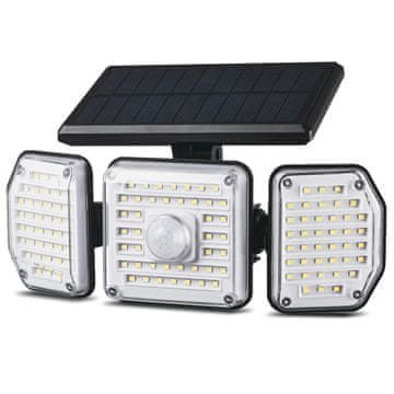 Maclean Maclean IP65 Solarna LED svetilka s senzorjem gibanja in mraka do zore IP65 4W 320lm 4000K Li-ion 1200 mAh 3 načini delovanja Reflektor Varnost Vrt Vhod HQ