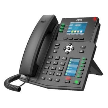 Fanvil Fanvil X4U IP telefon Črn 12 linij LCD Wi-Fi