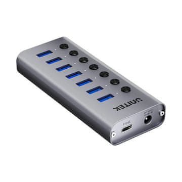 Unitek USB-A 3.0 5 Gbps vozlišče s 7-v-1 stikalom Unitek H1314A01-EU