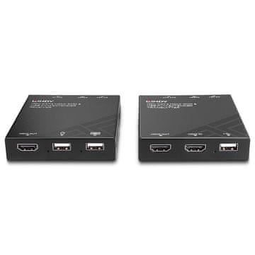 Lindy Lindy 120m Cat.6 HDMI in USB KVM podaljševalnik