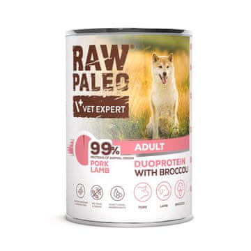 VetExpert VETEXPERT Raw Paleo Duoprotein Piščanec & Lamb pasja hrana - 400g