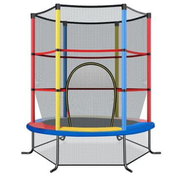 Northix Otroški trampolin Ø140 cm z mrežo nosilnost 135 kg