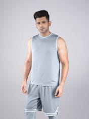 PANTONECLO Moški športni komplet z brezrokavnikom in kratkimi hlačami s stranskim razporkom, L