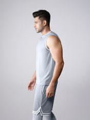 PANTONECLO Moški športni komplet z brezrokavnikom in kratkimi hlačami s stranskim razporkom, L