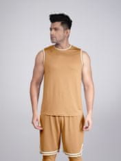 PANTONECLO Moški športni komplet z brezrokavnikom in kratkimi hlačami s stranskim razporkom, L