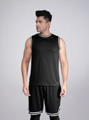 PANTONECLO Moški športni komplet z brezrokavnikom in kratkimi hlačami s stranskim razporkom, L