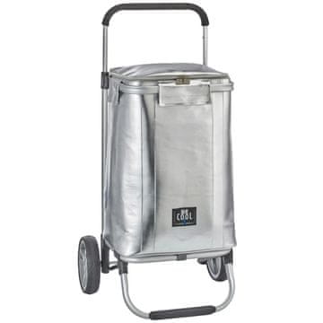 Nakupovalni voziček, hladilna torba Be Cool City 36l / srebrna / PU, epe